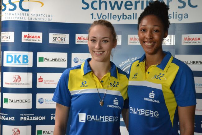 © Schweriner SC | Die Neuverpflichtungen Louisa Lippmann und Lauren Barfield