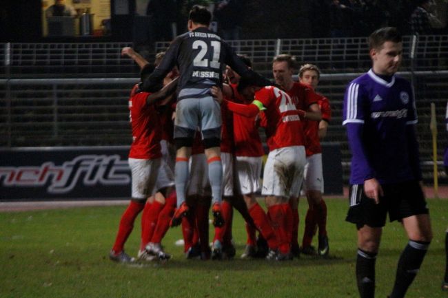 © Bernhard Knothe | Jubelszenen nach dem 1:0 Siegtreffer.